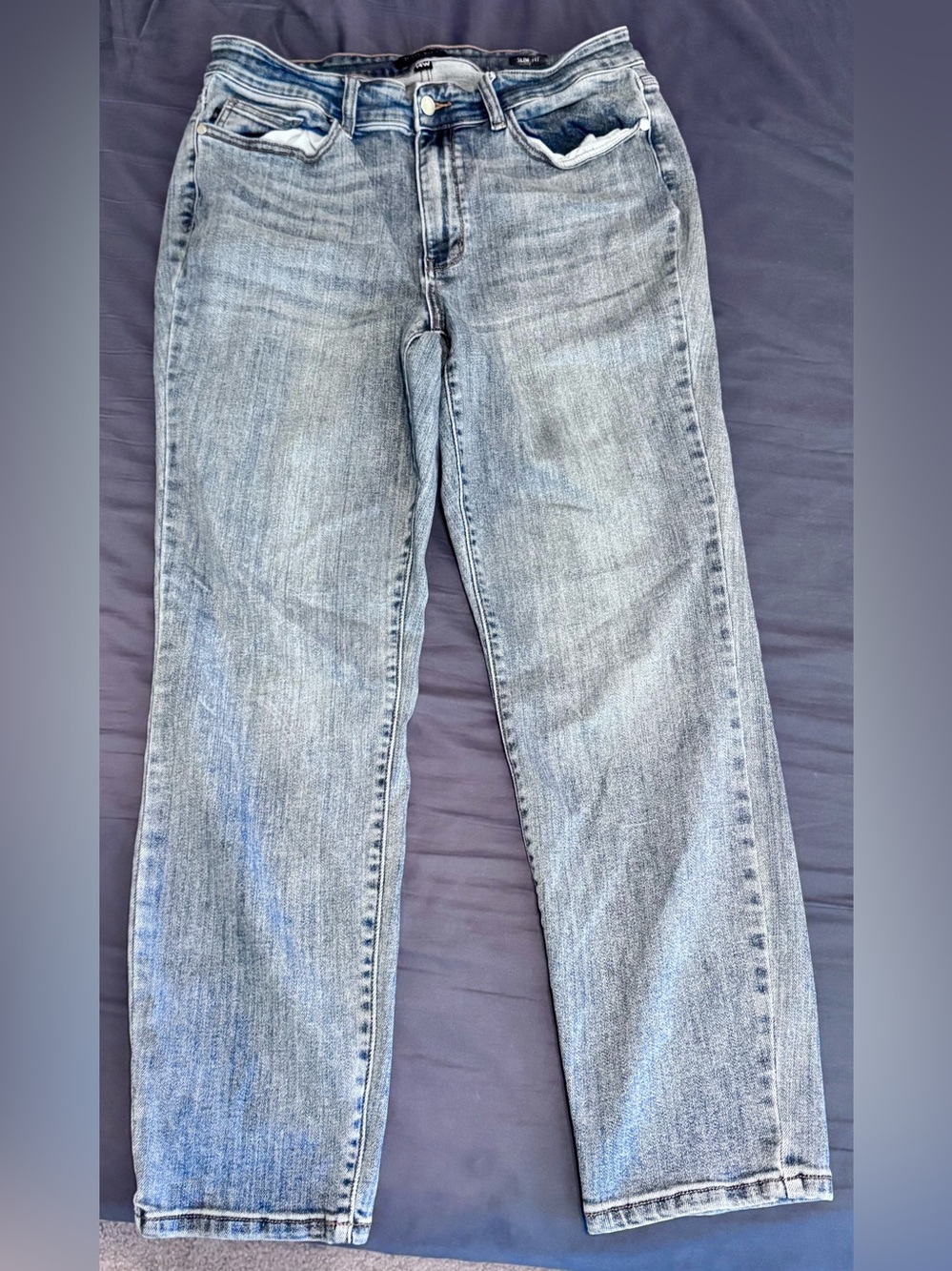 Judy Blue Slim Fit 14W jeans medium blue EUC
